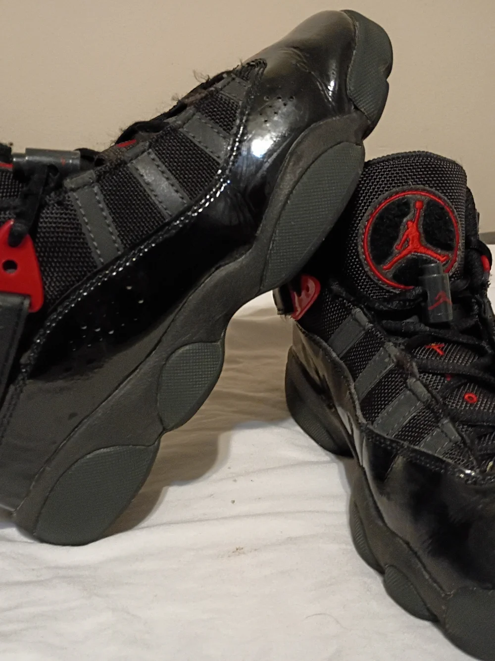Nike Jordan 6 Rings (GS) Black Fire Red Anthracite (323419 026) Size 5Y